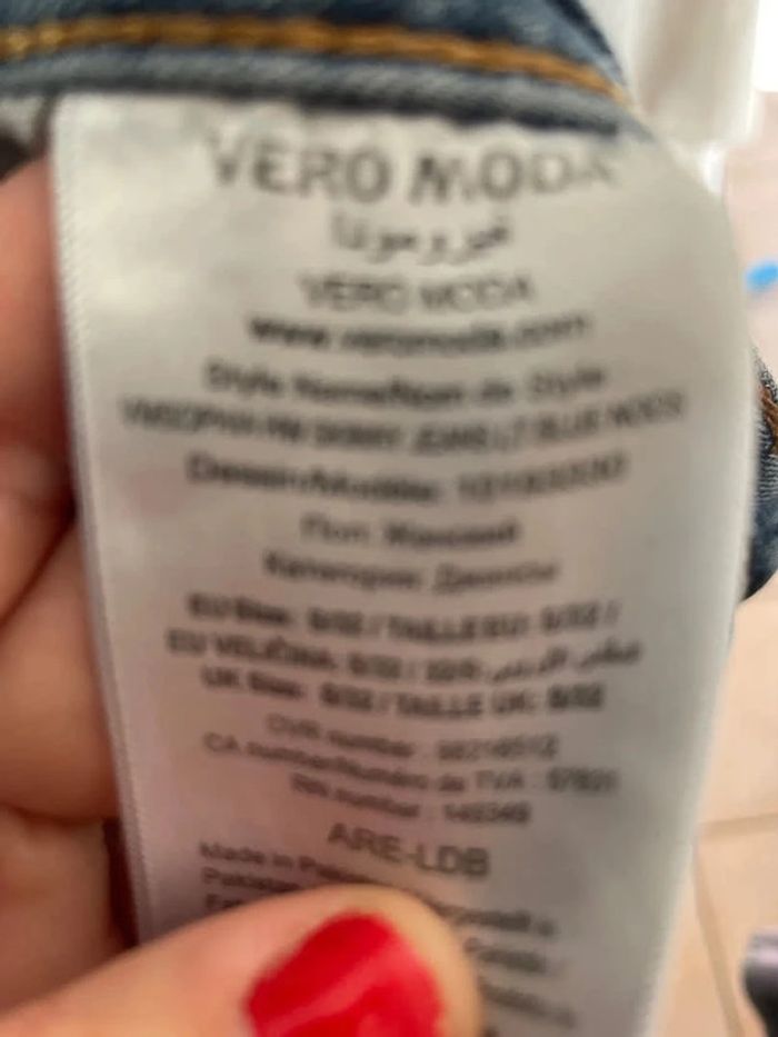 jeans skinny Vero Moda bleu clair taille Xs - photo numéro 4