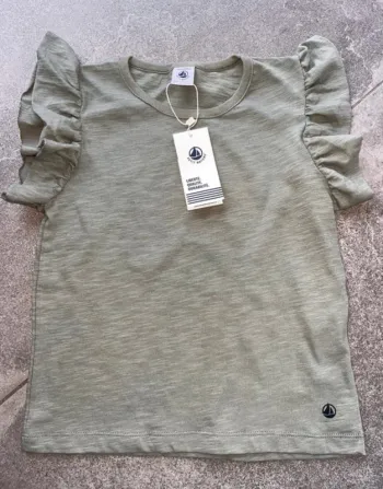 Top débardeur petit bateau neuf étiquette 8 ans kaki