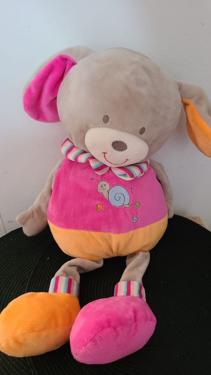 peluche chien 60cm environ escargot - photo numéro 2