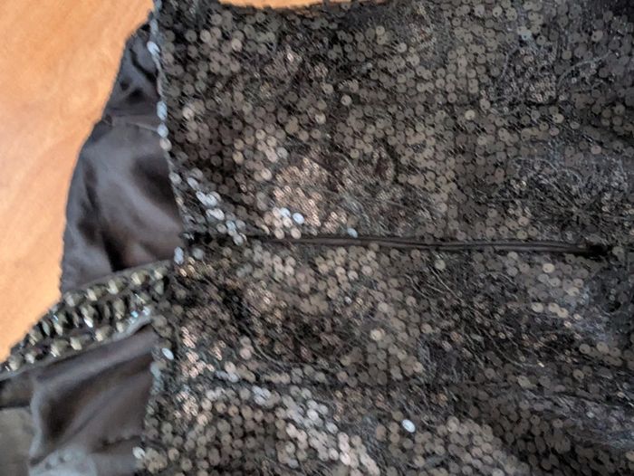 Robe de soirée en sequins one shoulder le lis Blanc - photo numéro 3
