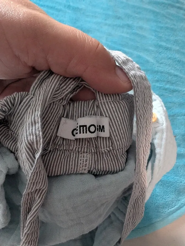 Ensemble garçon 6 mois salopette plus chemise - photo numéro 6