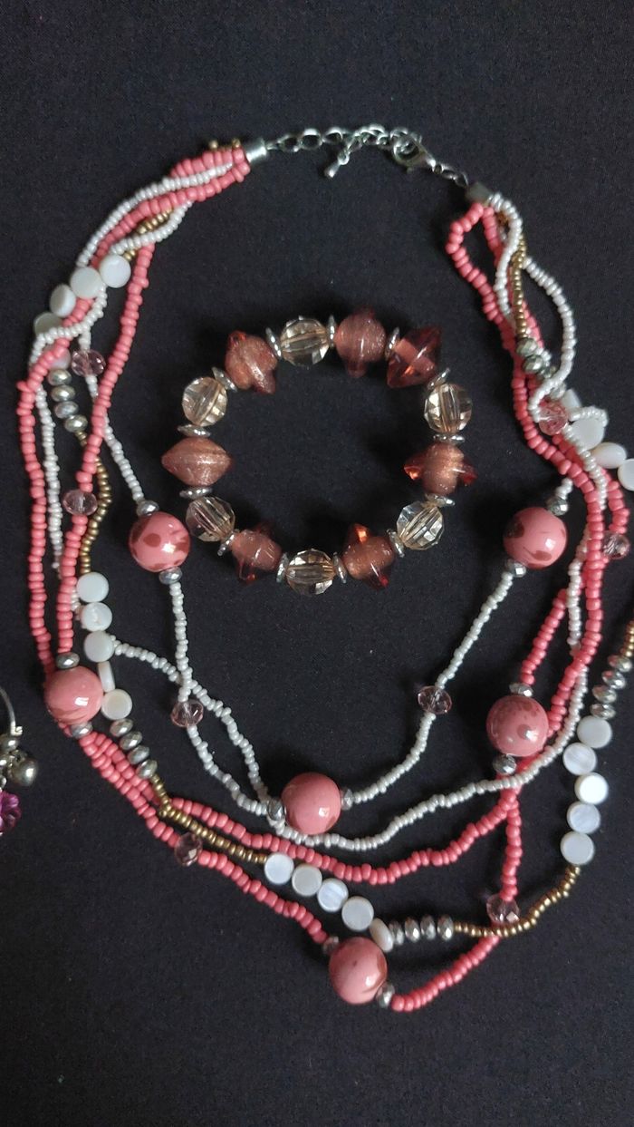 Lot bijoux saumon - photo numéro 3