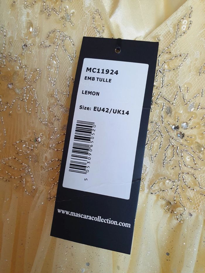 Robe de Cocktail Princesse Jaune - photo numéro 5