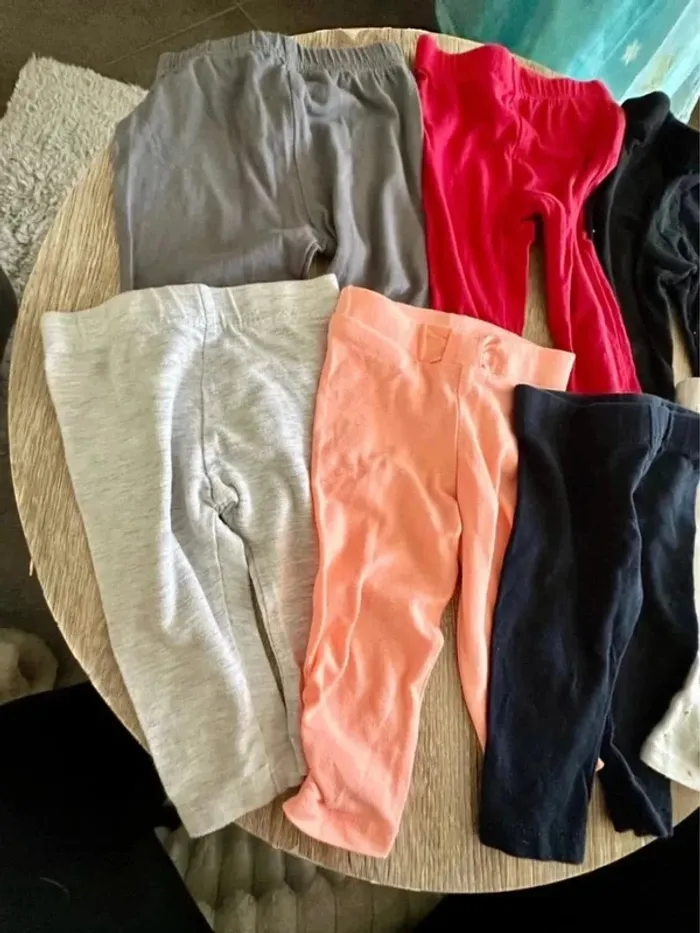 Lot 7 leggings fille 6 mois - photo numéro 3