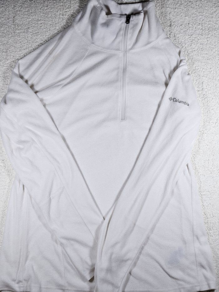 Zip Polaire columbia blanc - photo numéro 2
