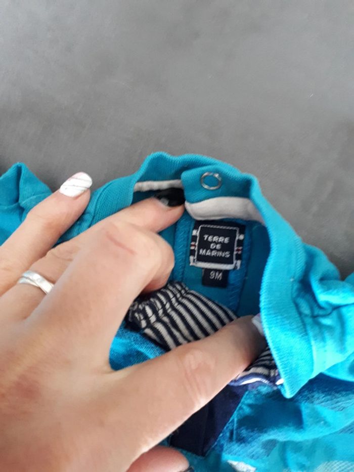 Tee-shirt terre de marins 9 mois - photo numéro 4