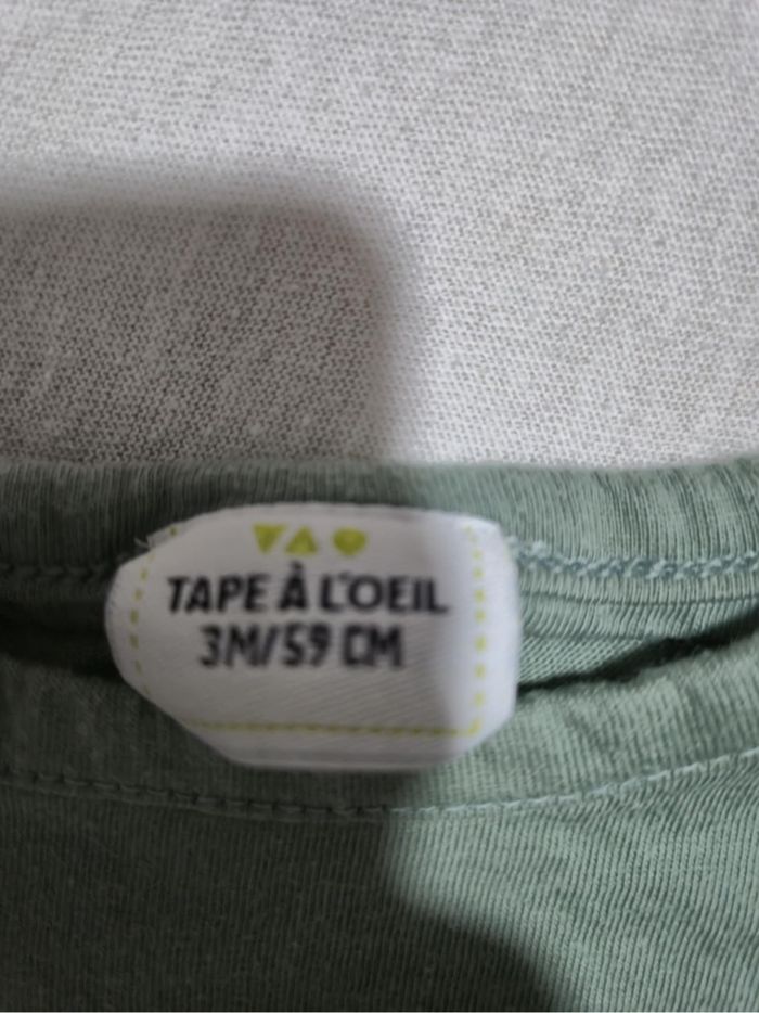 👶 T-shirt manches longues Tape à l’œil  – Taille 3 mois - photo numéro 3