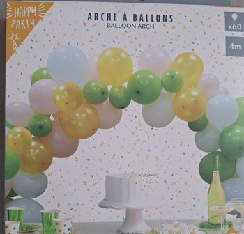 Arche a ballons vert