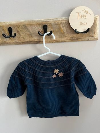 Robe pull marine 3 mois