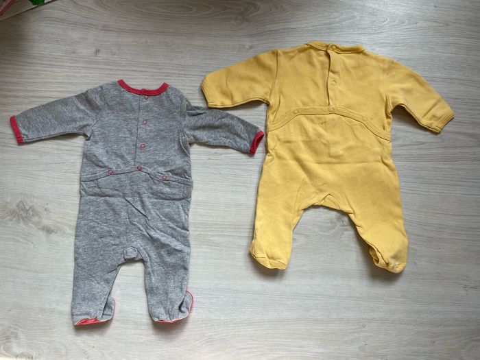 Lot de 2 pyjamas coton garçon 1 mois - photo numéro 4