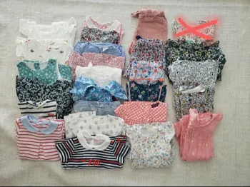 Lot vêtements été bébé fille