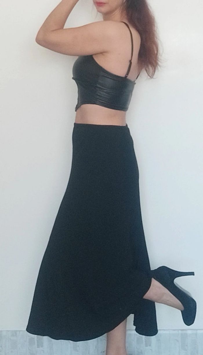 Jupe longue noire chic Gérard Darel taille 40 - photo numéro 4