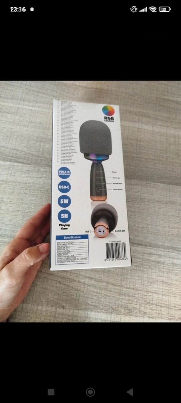 Micro karaoké neuf - photo numéro 2