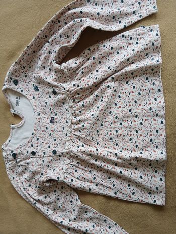 T shirt manches longues fleuri 8 ans 