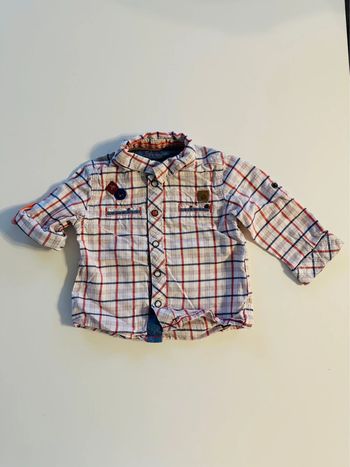 Chemise avec manches retroussables - 6 mois - Sergent Major