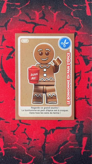 Carte Lego Créé ton Monde #107 - Le bonhomme en pain d'épice