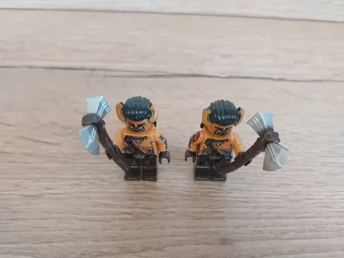 Figurines type lego 2 guerriers orcs Warcraft - photo numéro 4