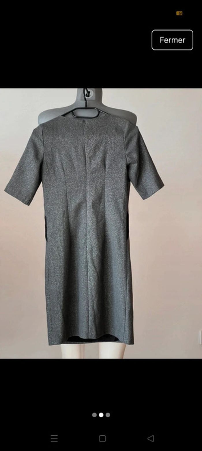 Robe "Sinéquanone" originale casual chic grise - photo numéro 2
