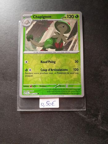 Carte Pokémon Chapignon Reverse 7/162
