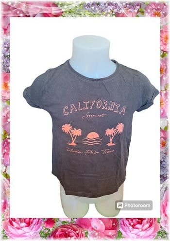 💫🌸 T-shirt imprimé manches courtes pour fille 🌸💫