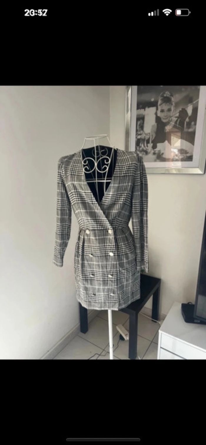 Robe à carreaux Zara taille S