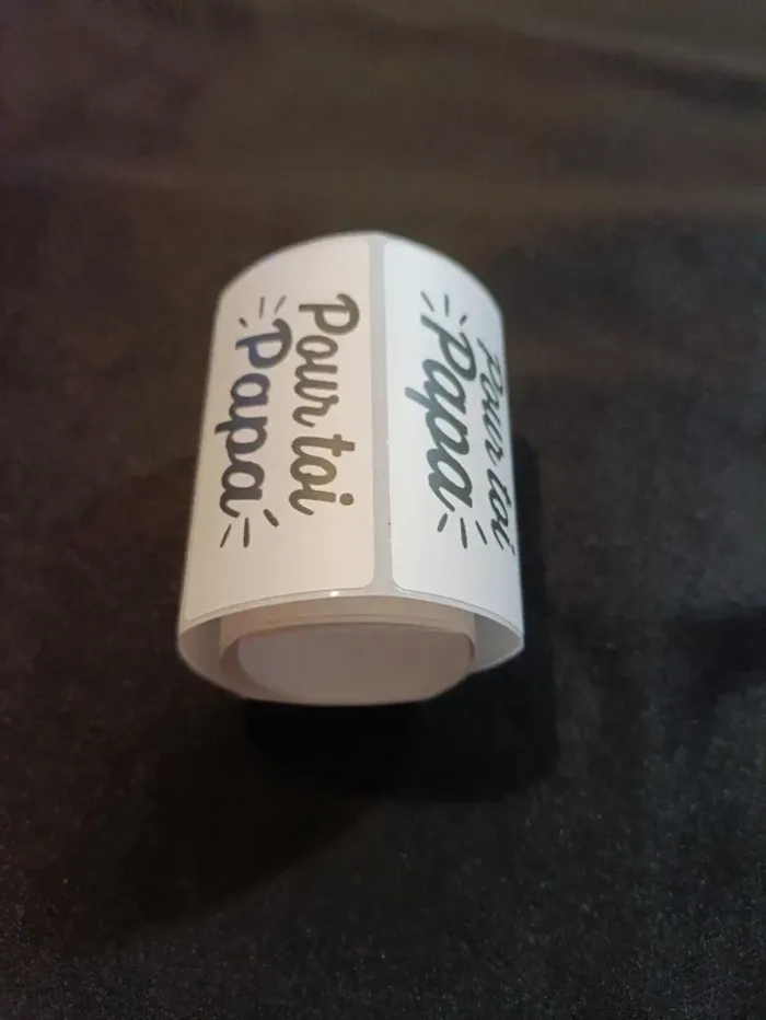 Lot de 25 étiquettes “Pour toi Papa” 60×30 mm Spécial cadeaux et emballages personnalisés - photo numéro 3