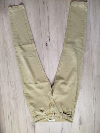 Pantalon jean skinny moutarde vieilli 36 S