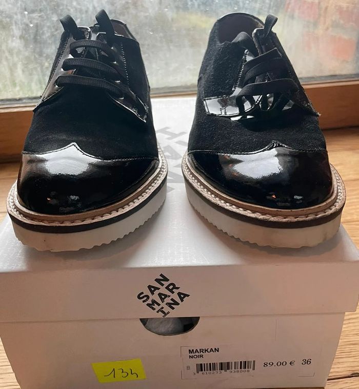 Chaussures vernis noir, taille: 36, San Marina, Markan - photo numéro 2