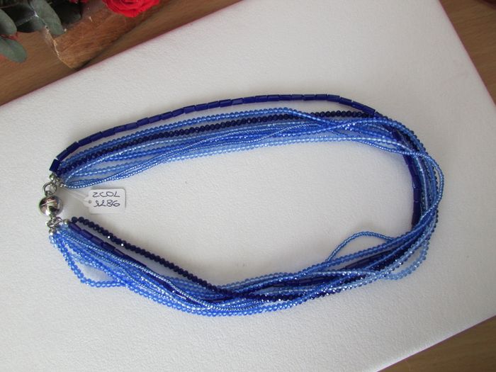 Collier magnétique rangs bleus Zabok - photo numéro 3