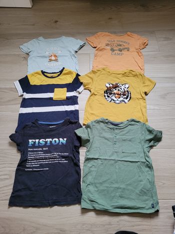 Lot 16 tee shirts manches courtes garçons 3 ans