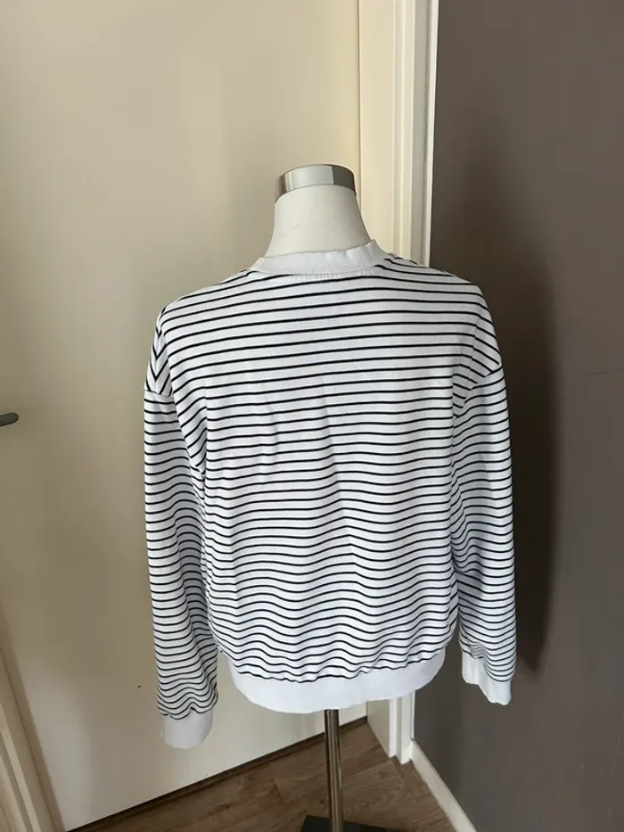 Zara sweat pull coton Marinière taille L/40 - photo numéro 5