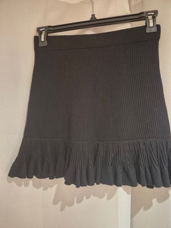 jupe courte femme noir avec volant