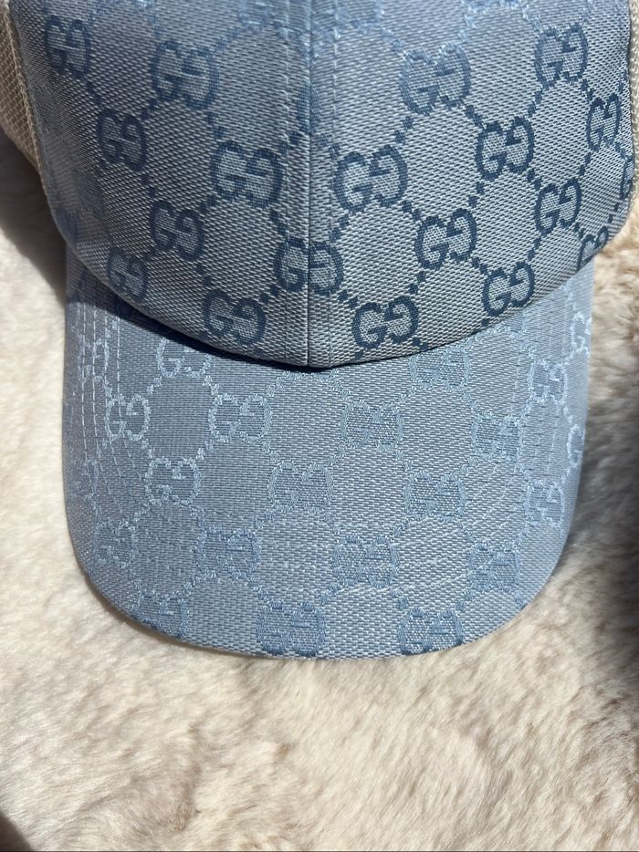 Casquette Gucci bleu - photo numéro 2