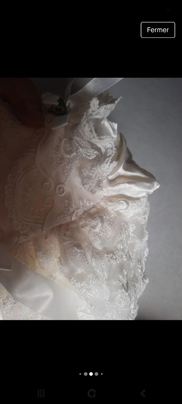 Robe baptême broderie princesse - photo numéro 7