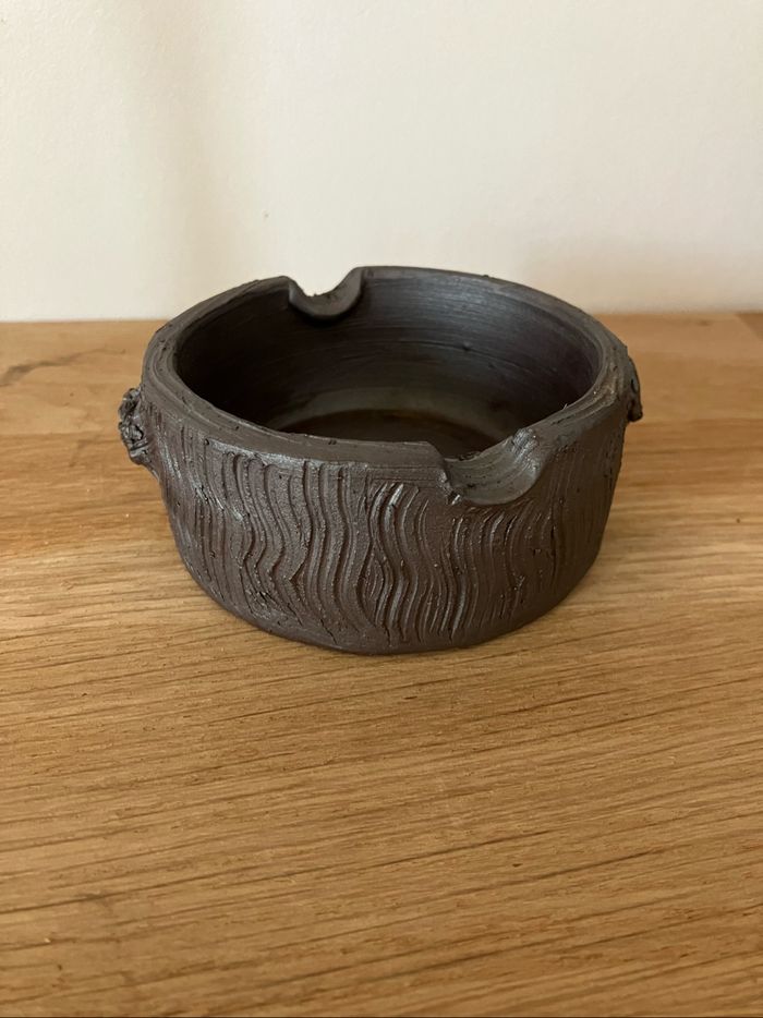 Vintage-Cendrier-Poterie artisanale-TURGIS - photo numéro 4