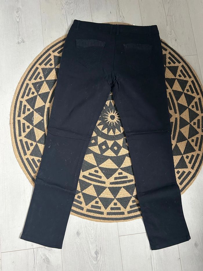 Pantalon noir femme poche dentelle 😍 - photo numéro 2