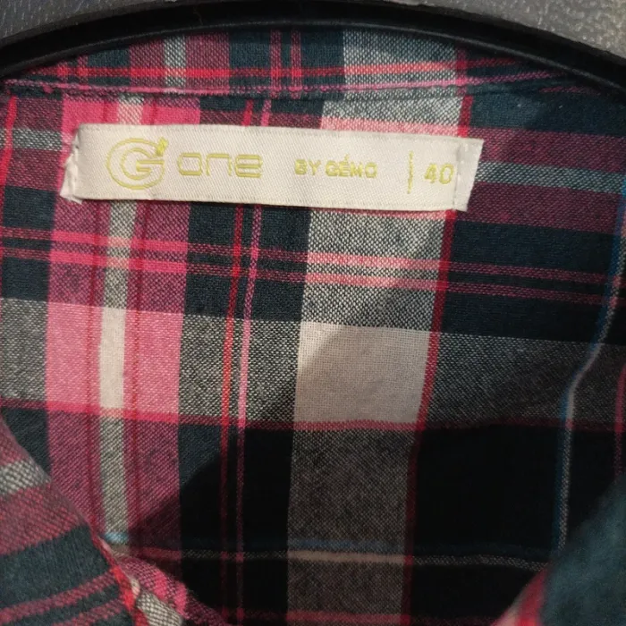Chemise carreaux Gémo taille 40 - photo numéro 3