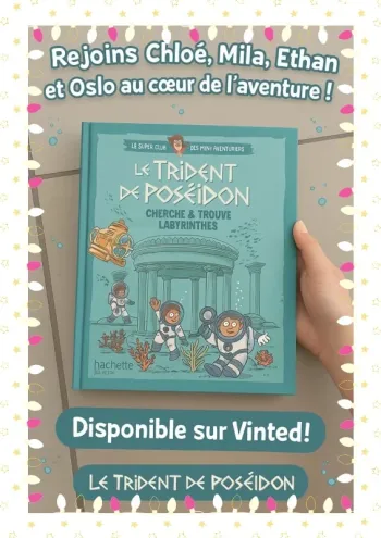 🌊📘 Le Trident de Poséidon – Cherche & Trouve + Labyrinthes 🧭🔱