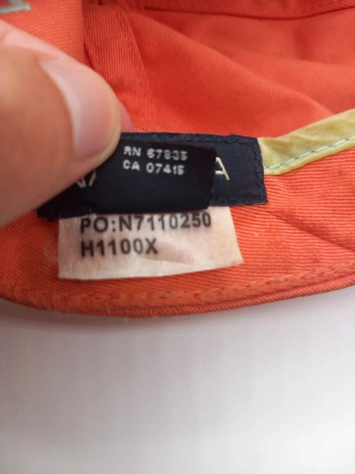 Casquette Vintage Orange Nautica - photo numéro 9