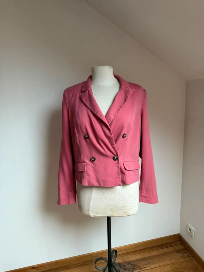 Superbe Blazer Veste Promod rose 🌸 M 38 40 - photo numéro 2