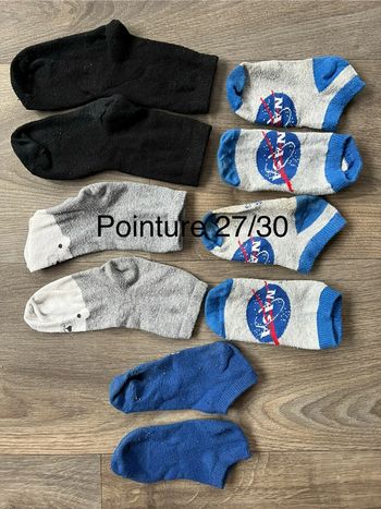 Lot de 5 paires de chaussettes pointure 27/30