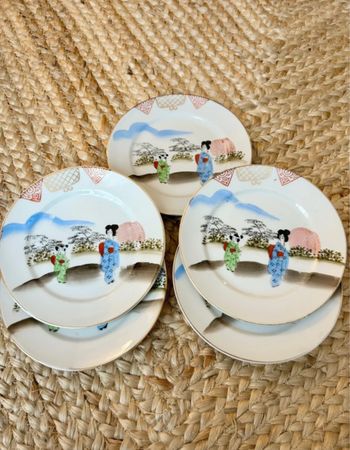 Assiettes à dessert porcelaine