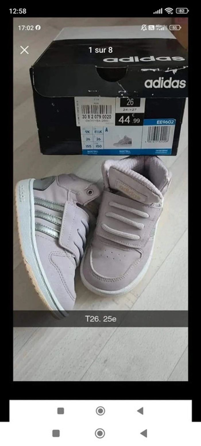 Basket adidas t26 lila - photo numéro 5