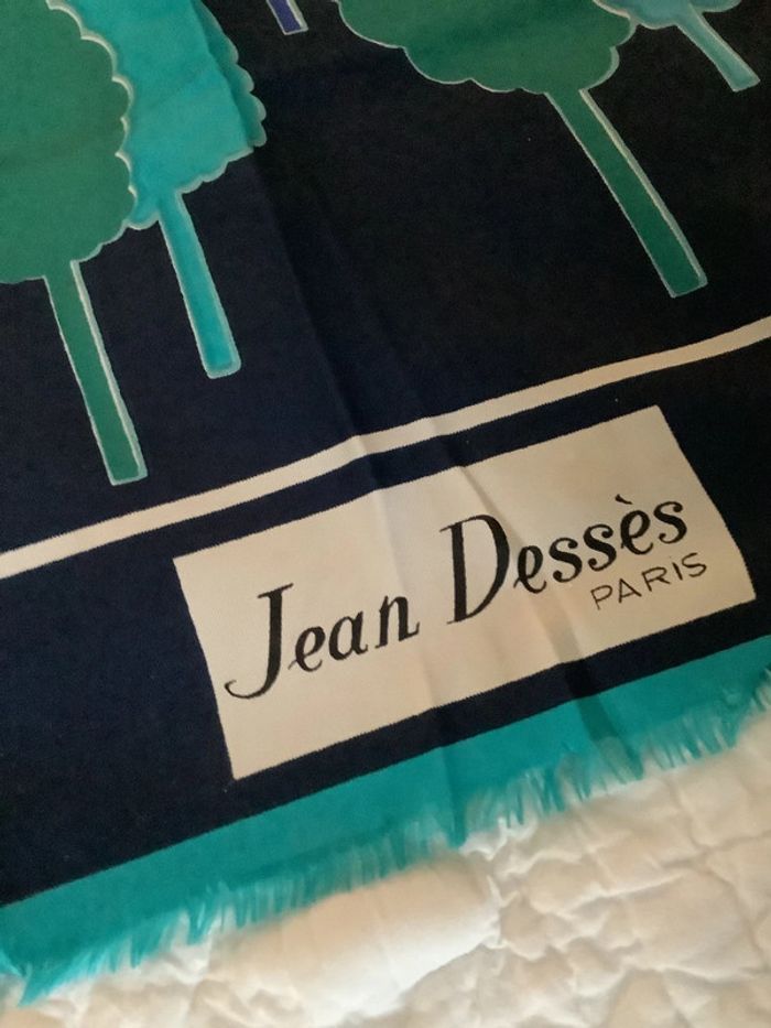 Foulard long en soie imprimée couturier Jean Dessès - photo numéro 3