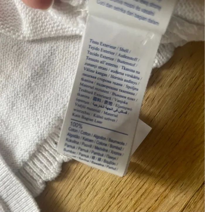 Gilet Obaïbi bébé fille – 18 mois – Blanc – 100% coton – Très bon état - photo numéro 5