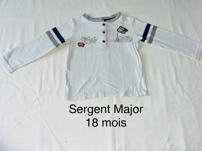 T-shirt manches longues Sergent Major 18 mois
