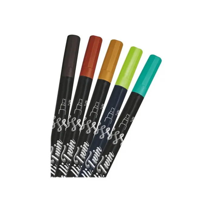 X5 feutres pinceau à double embout - Online Calli.Twin Fresh Edition neuf - photo numéro 2