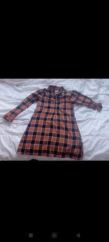 Robe manches longues à carreaux avec pressions 12 ans Orchestra neuve 5€