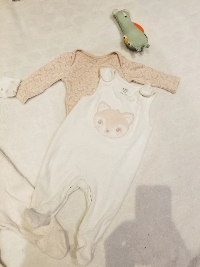 Lot de 2 pyjamas assortis renard herisson - photo numéro 3