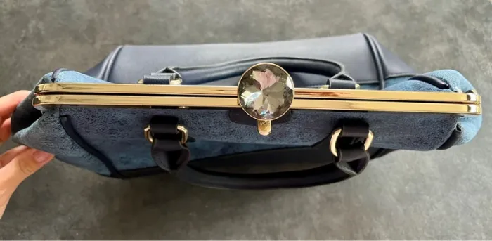 Sac à main bleu nuit - photo numéro 2